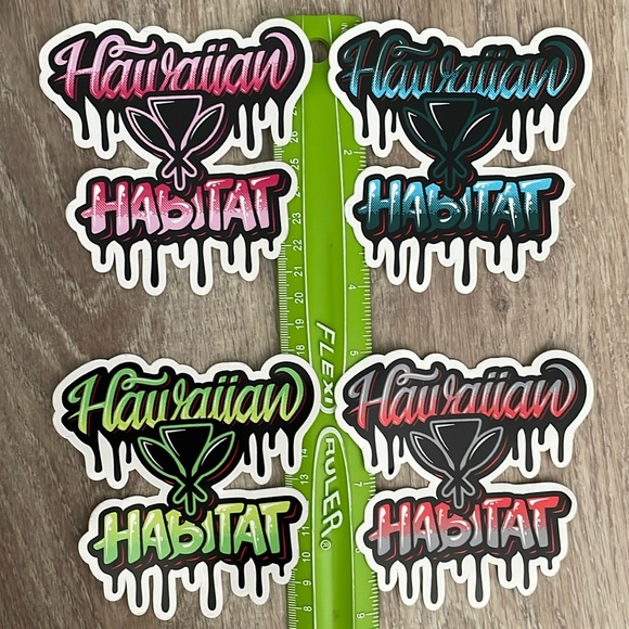Free With Bundle! Choice of 1 Hawaiian Habitat Limited Edition Ombré Sticker - Picture 3 of 4